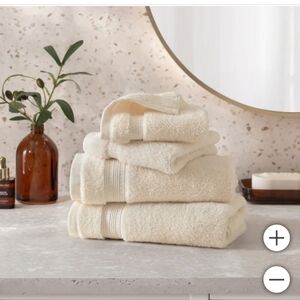 (5)Charisma Soft 100% Hygro Cotton 4-piece Hand and Washcloth Towel Set